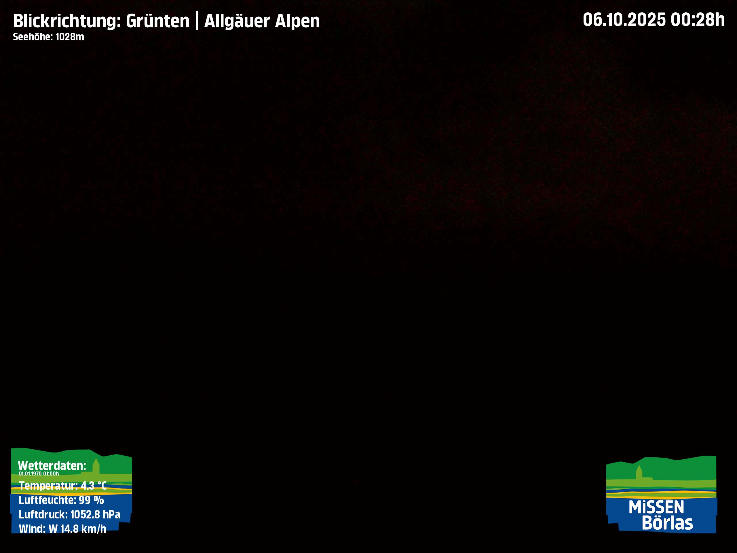 Webcam Missen Wlhams mit Blick auf den Grünten